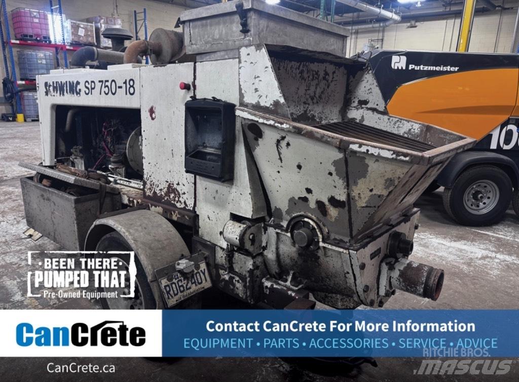 Schwing SP750-18 Concrete pump trucks
