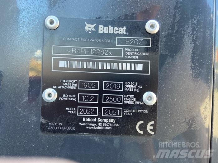 Bobcat E20z Mini Excavators <7t (Mini Diggers)