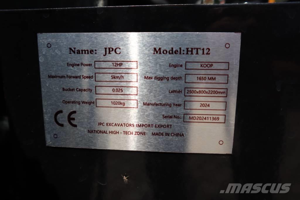 JPC HT12 Mini Excavators <7t (Mini Diggers)