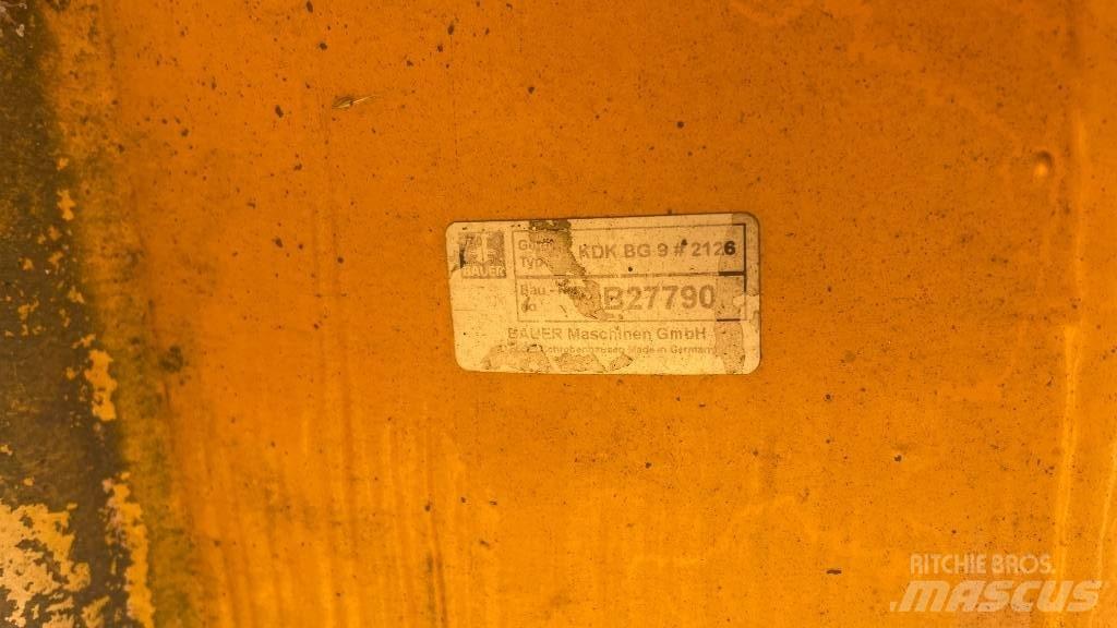 Bauer KDK 9 Drilling equipment accessories and parts