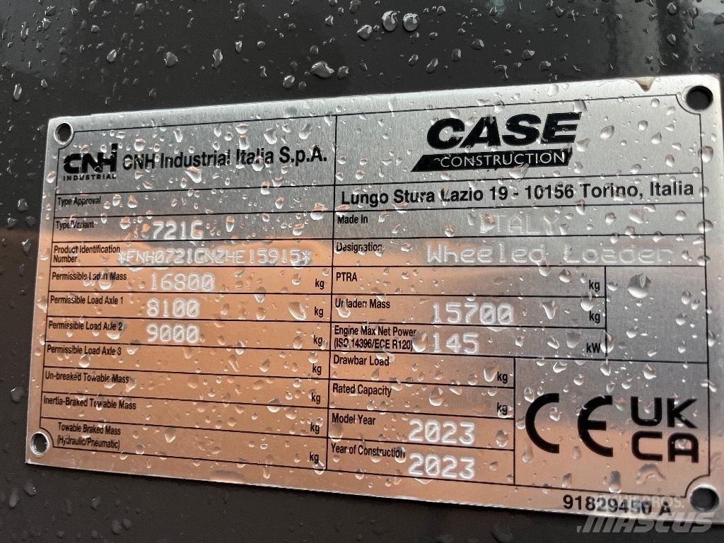 CASE 721 G Wheel Loaders