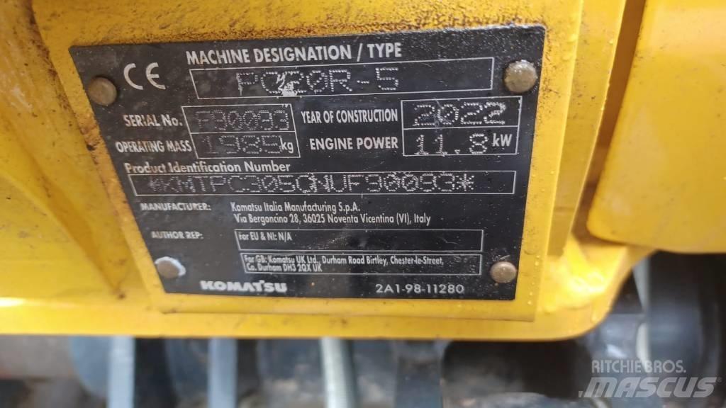 Komatsu PC 20 MR-5 Mini Excavators <7t (Mini Diggers)
