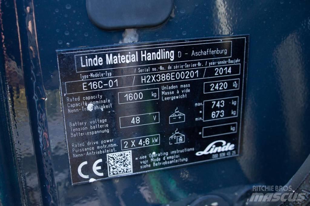 Linde E 16 Electric Forklifts