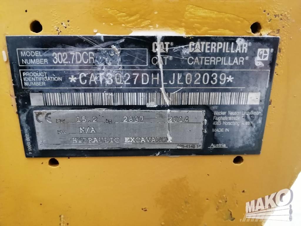 CAT 302.7 D CR Mini Excavators <7t (Mini Diggers)