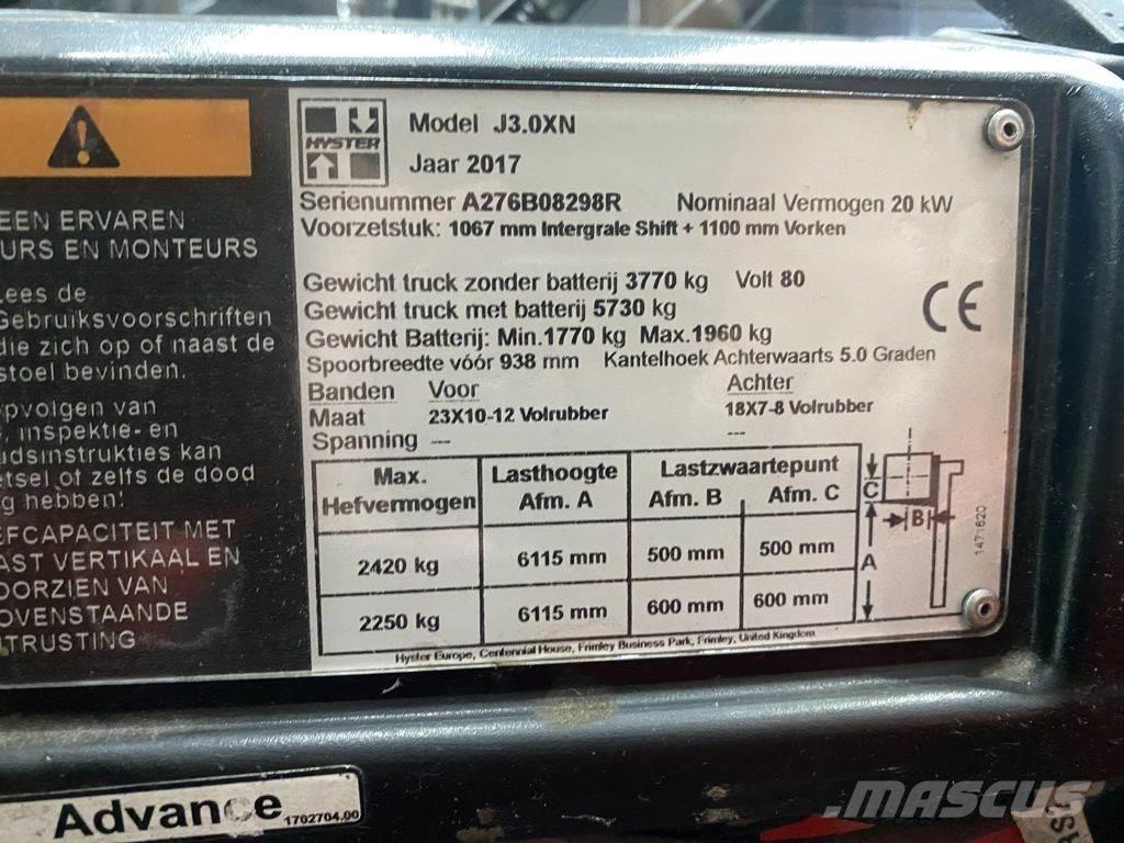 Hyster J3.0XN Electric Forklifts