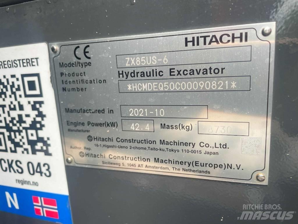 Hitachi ZX 85 US-6 Mini excavators  7t - 12t