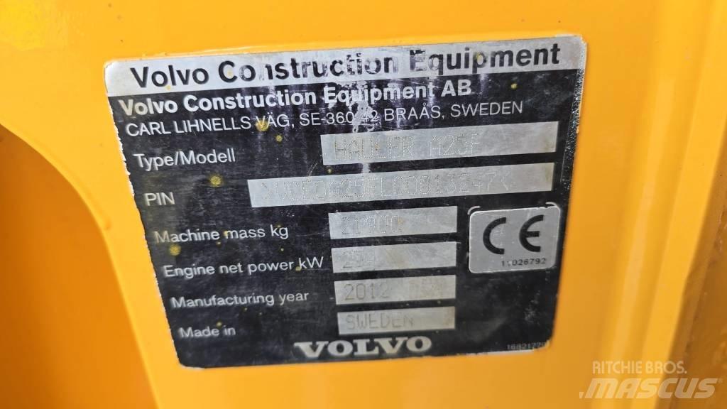 Volvo A 25 F Articulated Dump Trucks (ADTs)