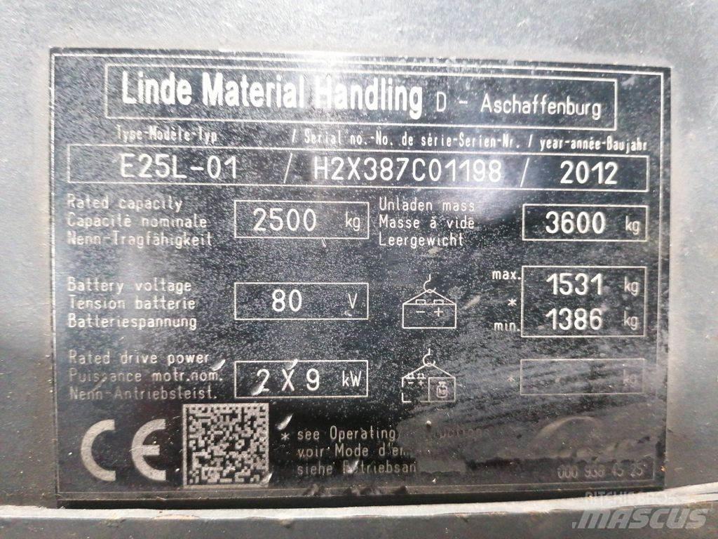 Linde E25L-01 Electric Forklifts