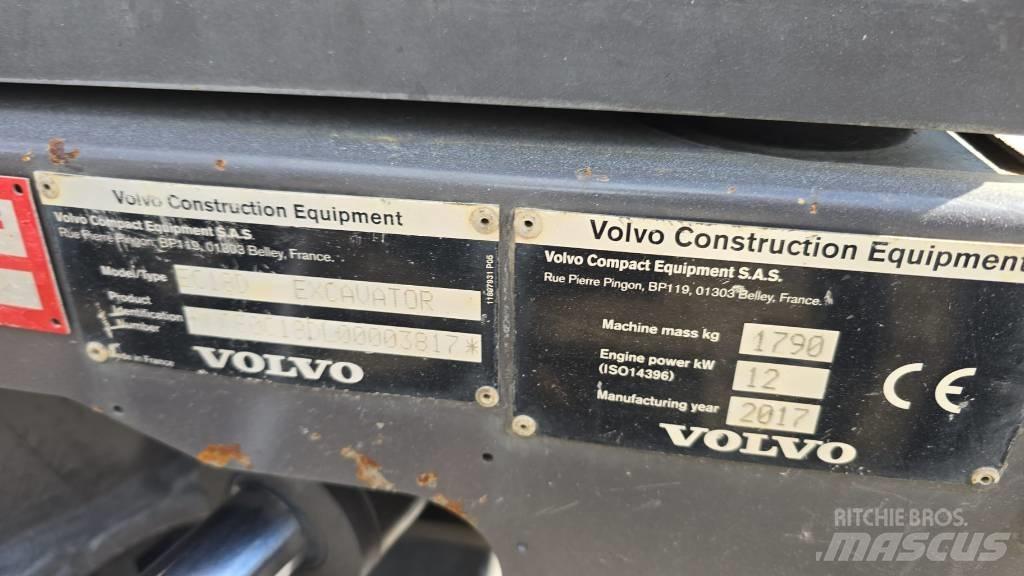 Volvo EC 18 Mini Excavators <7t (Mini Diggers)