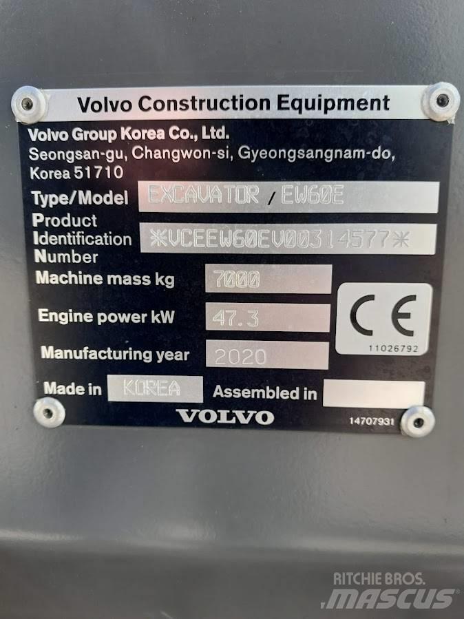 Volvo EW 60 E Wheeled Excavators
