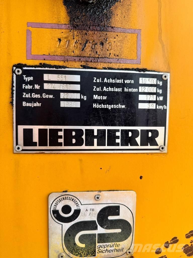 Liebherr L 551 Wheel Loaders