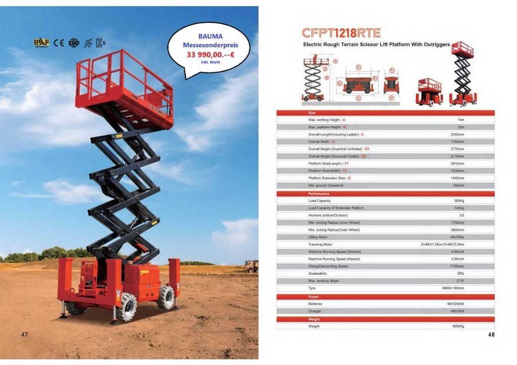 CFMG CFPT0815LDS Scissor Lifts