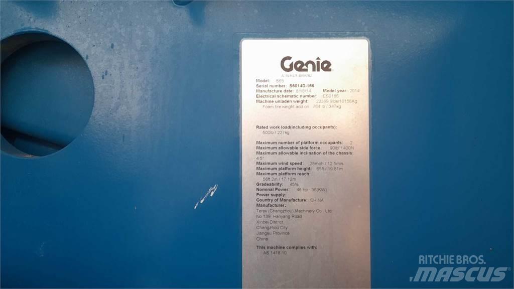Genie S65 Telescopic boom lifts