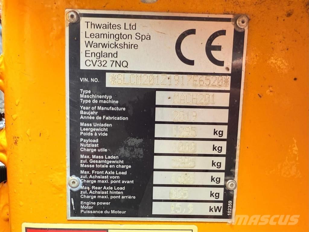 Thwaites Mach 201 Site Dumpers