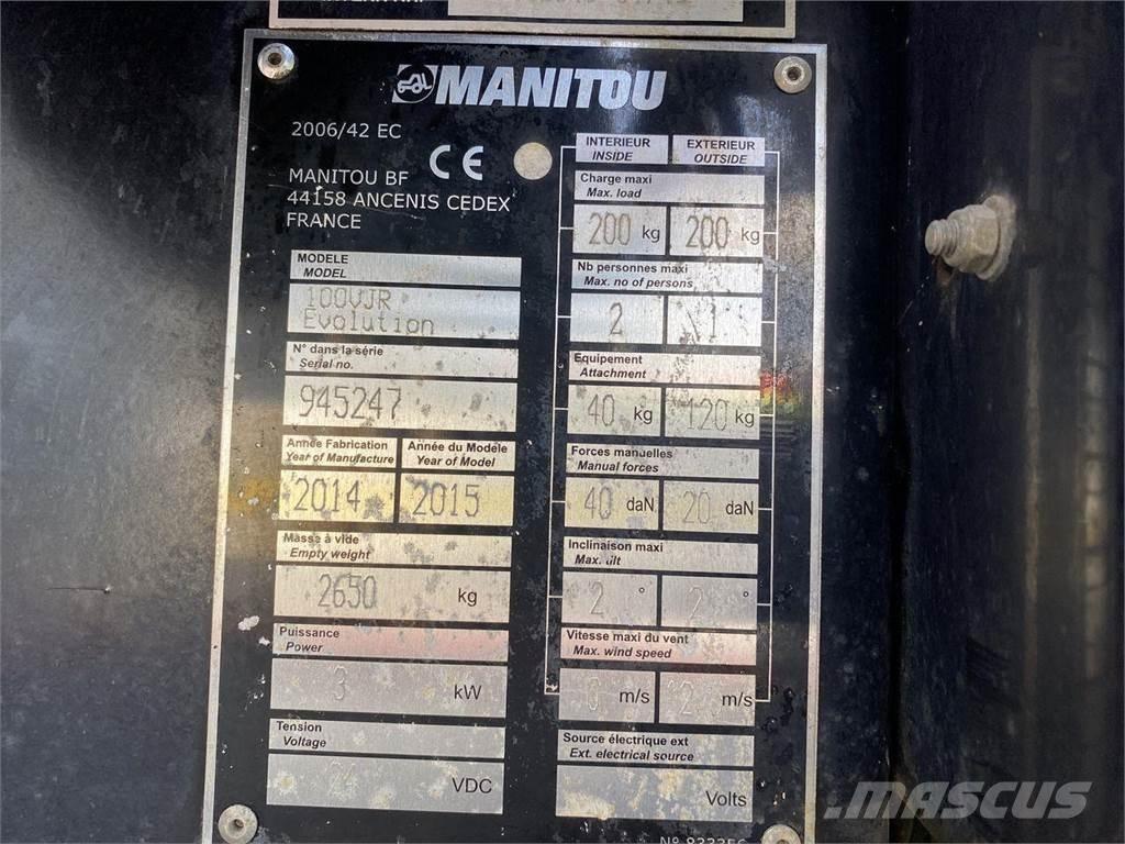 Manitou 100VJR Vertical mast lifts