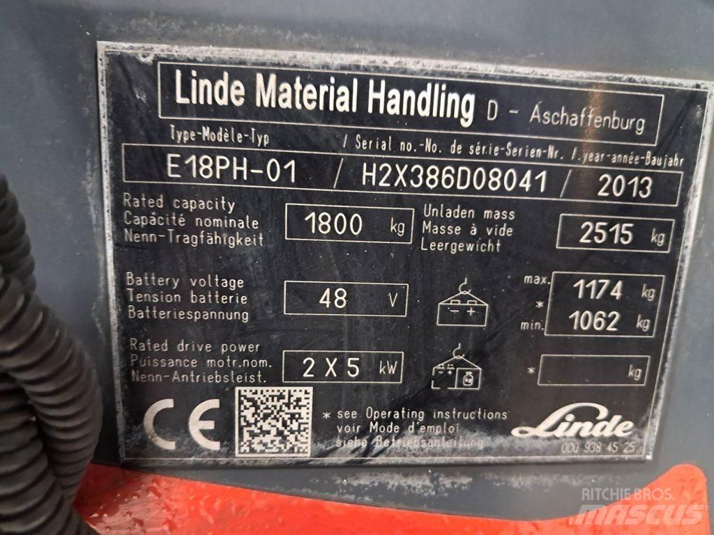 Linde E18PH Electric Forklifts