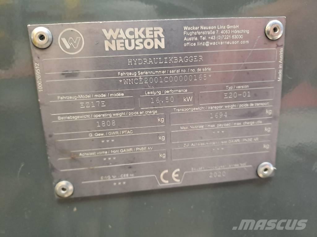 Wacker Neuson EZ17e Crawler Excavators