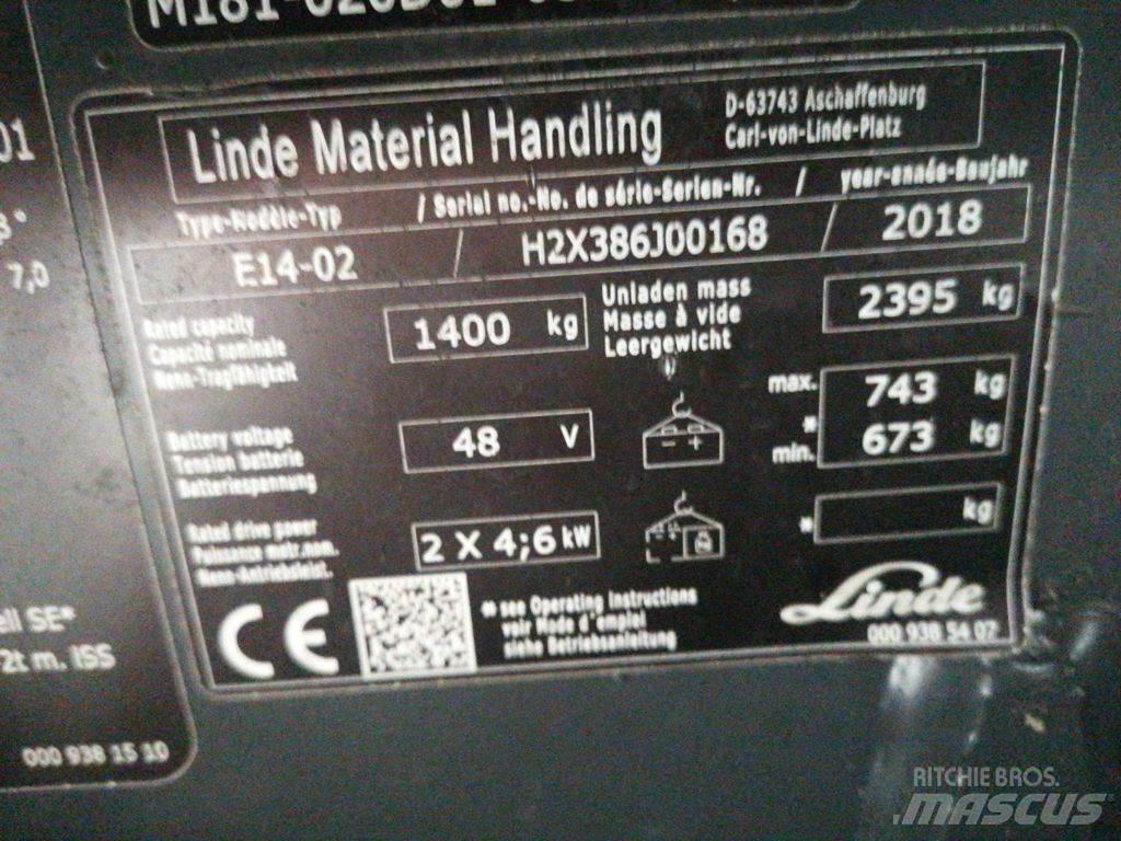 Linde E14-02 Electric Forklifts