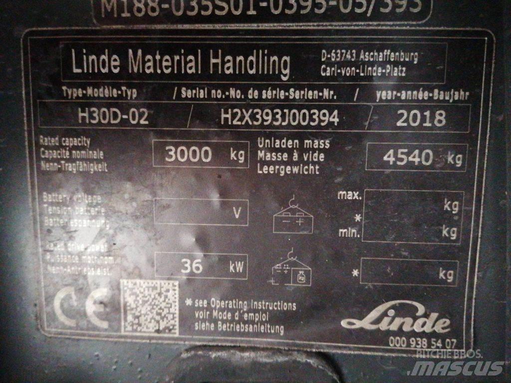 Linde H30D-02 Diesel Forklifts