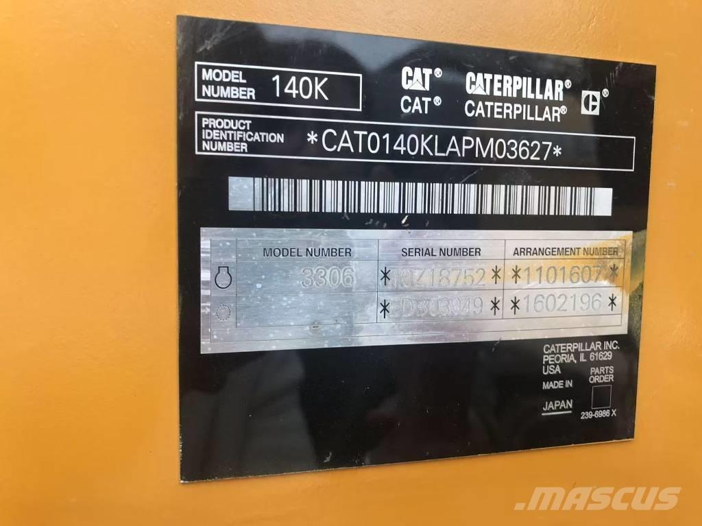 CAT 140k Motor Graders