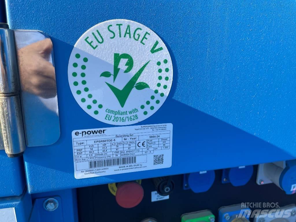  E-Power EPSR60TDE-5 Diesel Generators