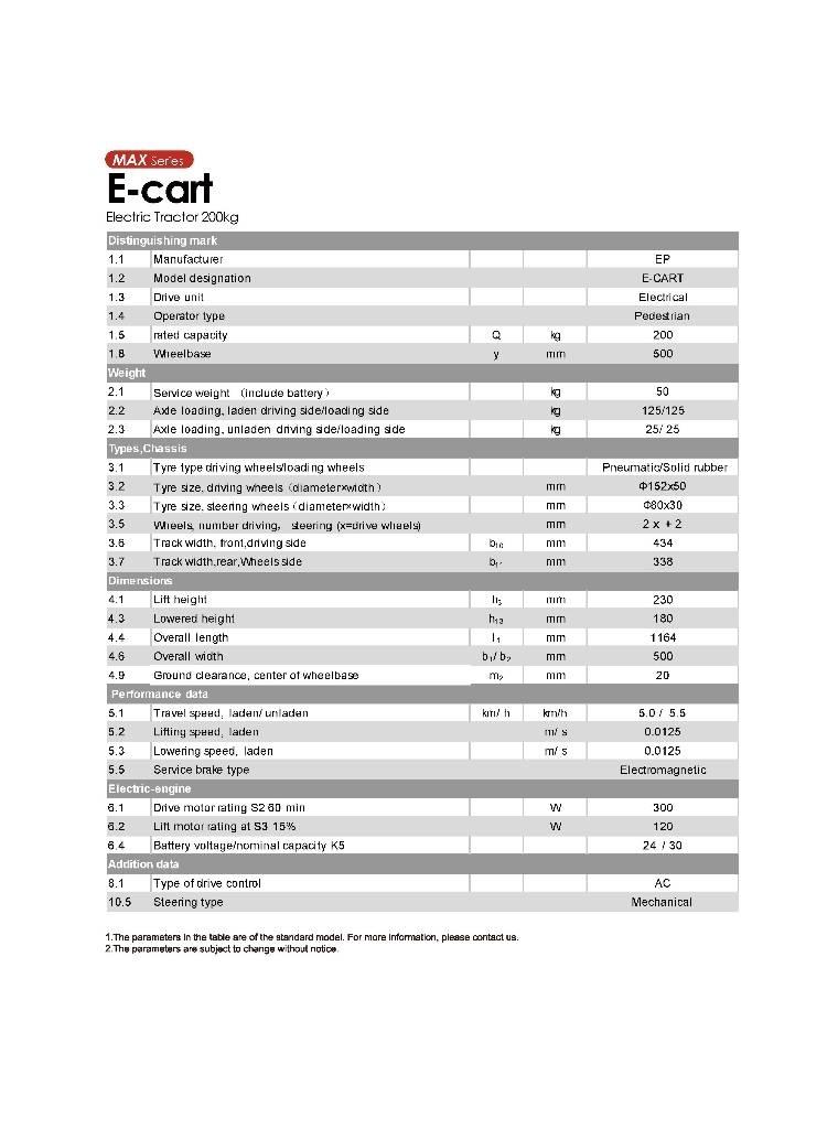EP E-Cart Tow Trucks / Wreckers