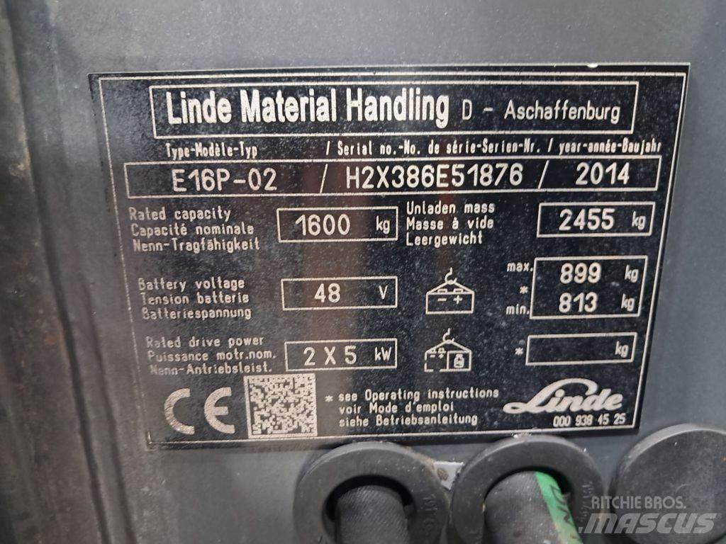 Linde E16P-02 Electric Forklifts