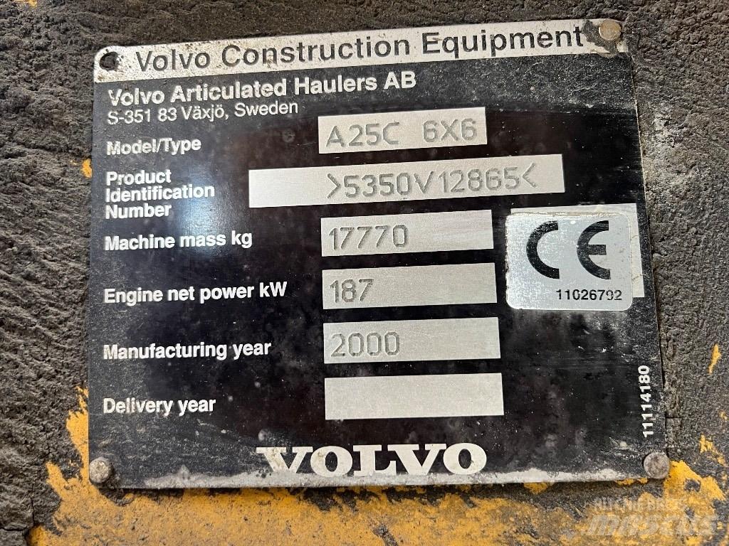 Volvo A25c Articulated Dump Trucks (ADTs)