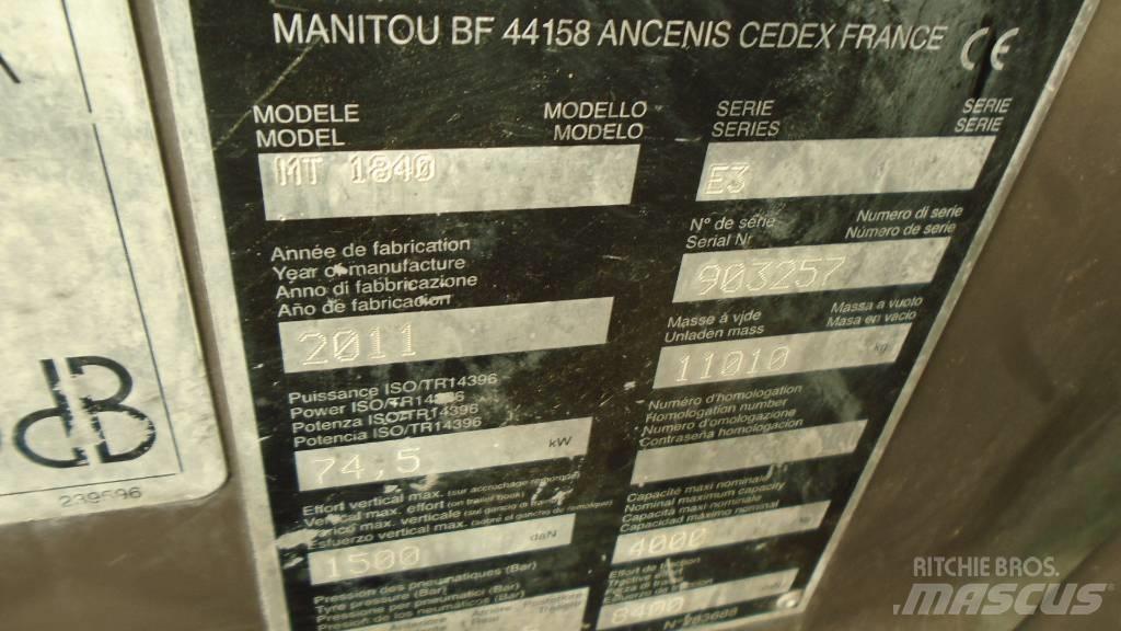 Manitou MT 1840 Telescopic Handlers