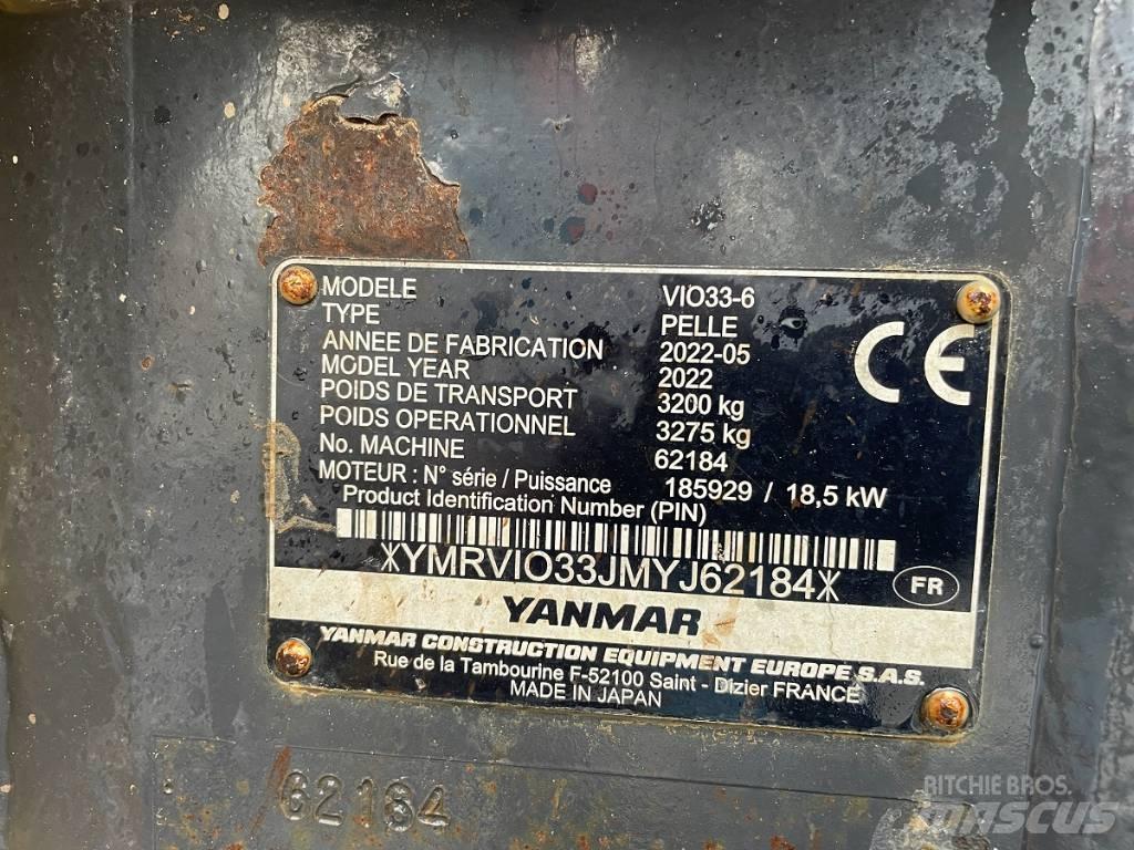 Yanmar Vio 33 U Mini Excavators <7t (Mini Diggers)