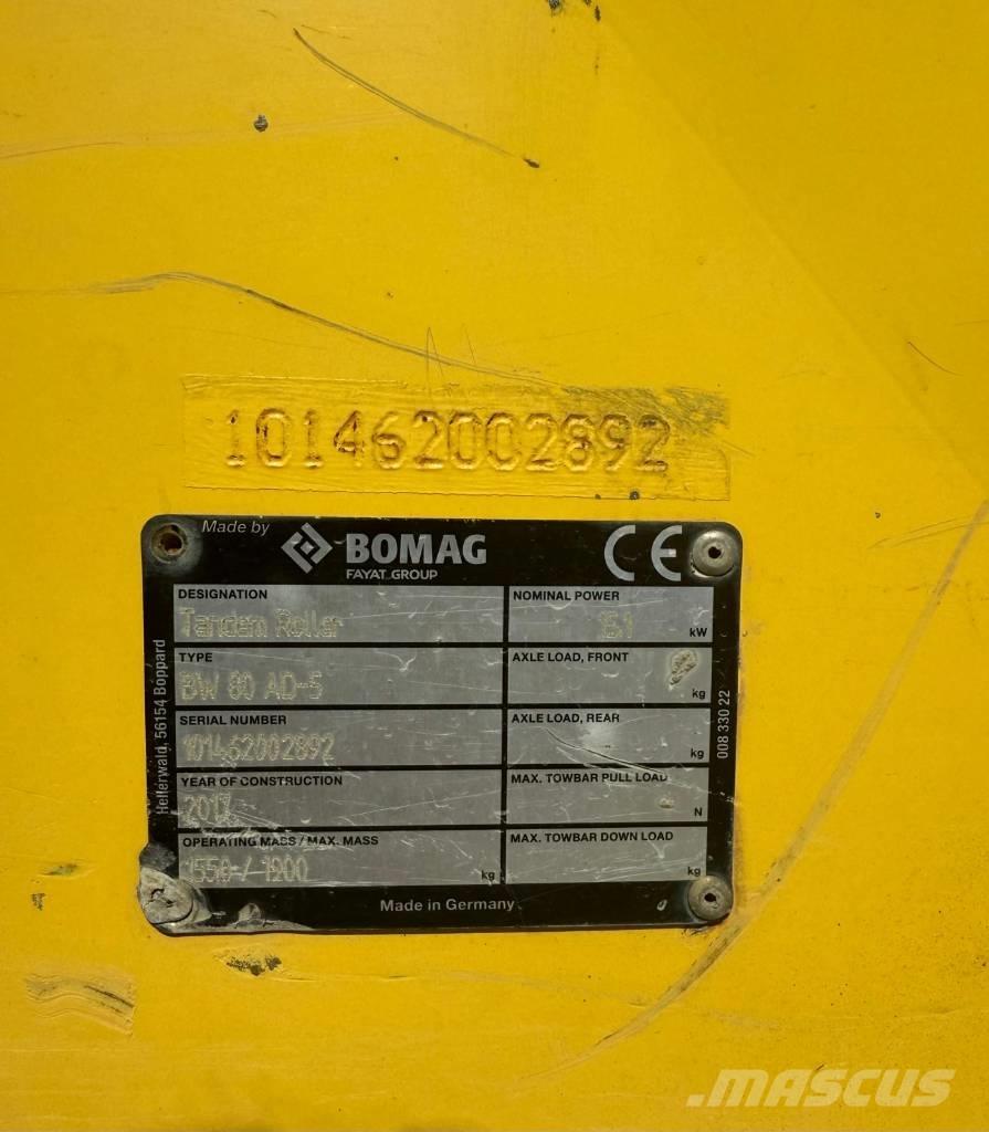 Bomag BW 80 AD-5 Twin drum rollers