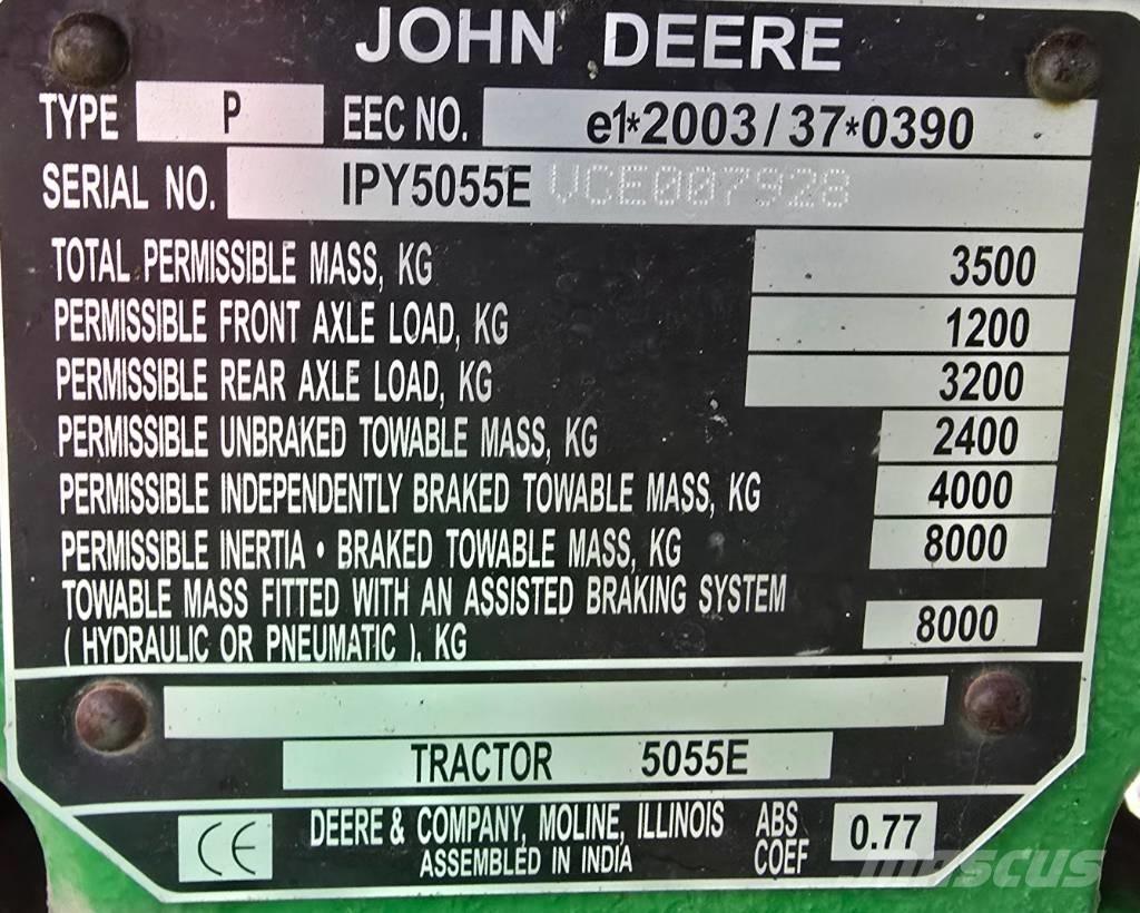 John Deere 5055 E Tractors