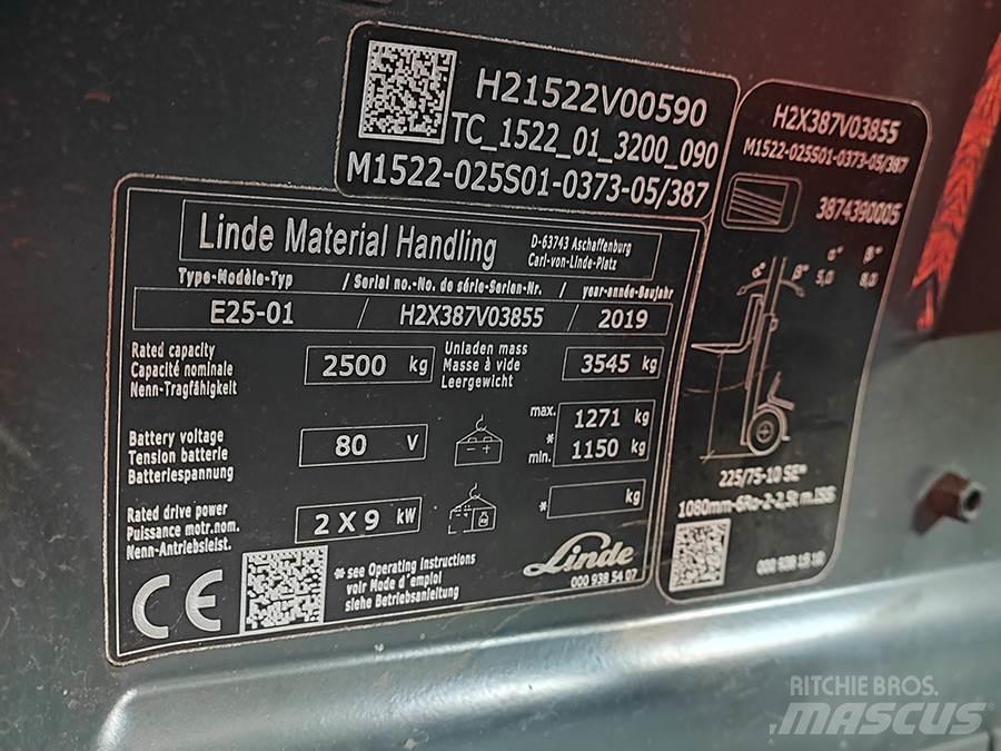 Linde E25-01 Electric Forklifts
