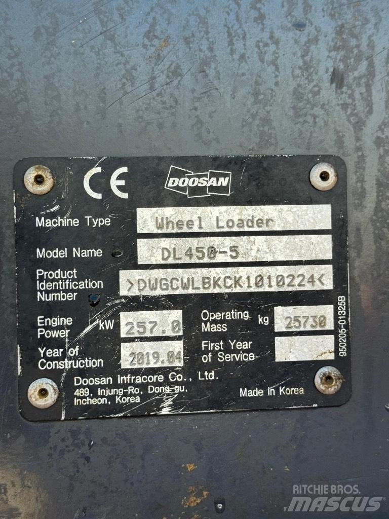 Doosan DL 450-5 Wheel Loaders