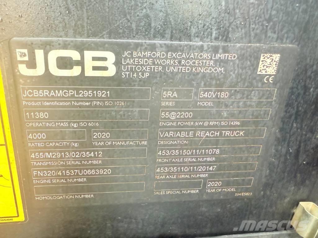 JCB 540-180 Telescopic Handlers