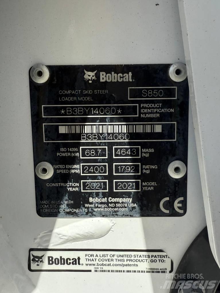 Bobcat S 850 Skid Steer Loaders