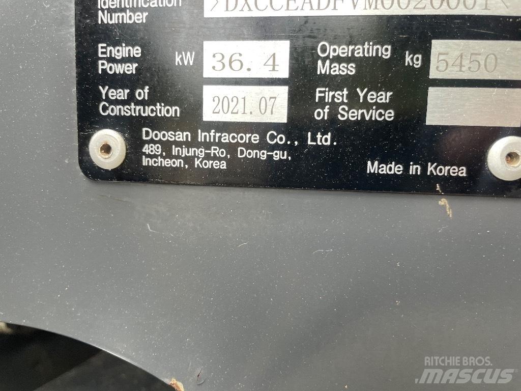 Doosan DX 50 Z Mini Excavators <7t (Mini Diggers)