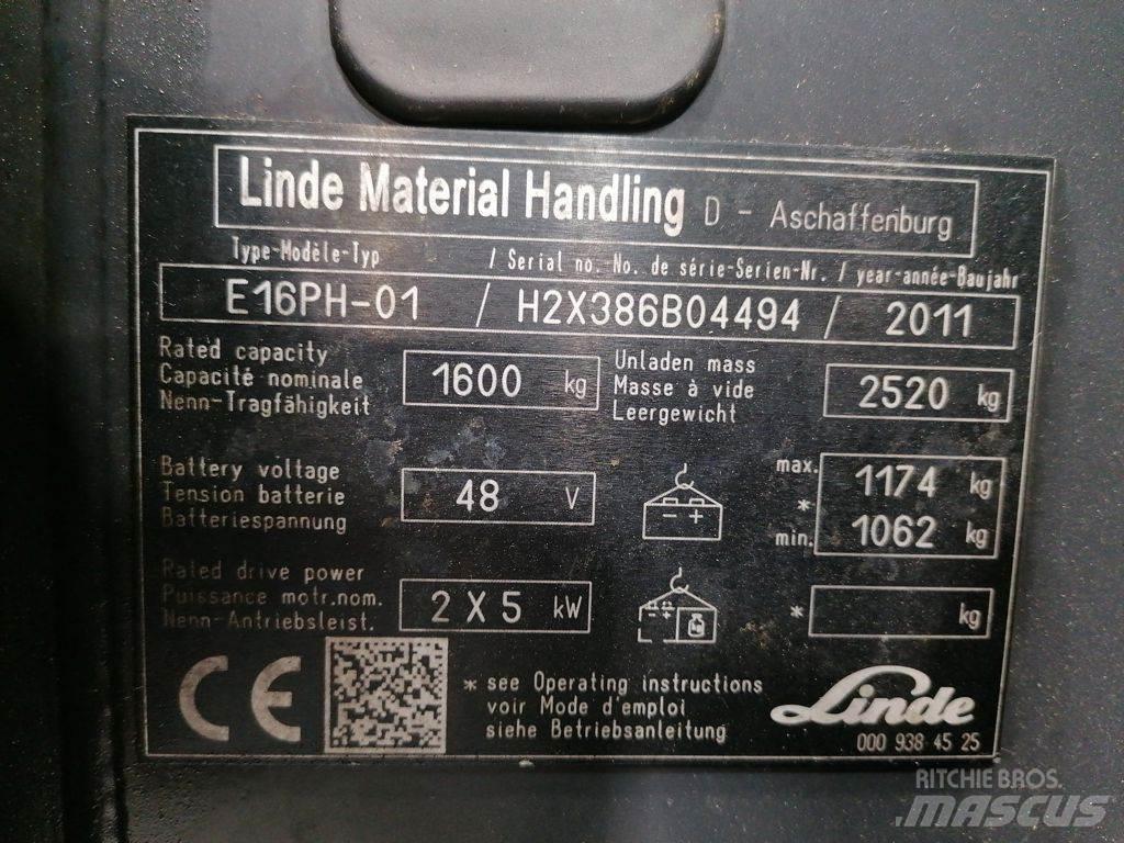Linde E16PH-01 Electric Forklifts