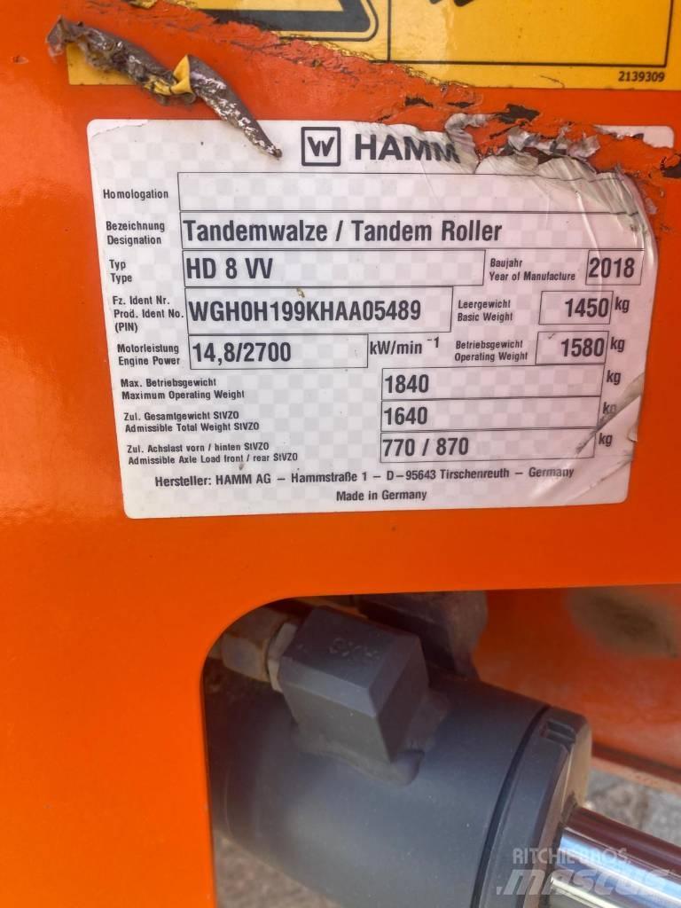 Hamm HD8VV Twin drum rollers