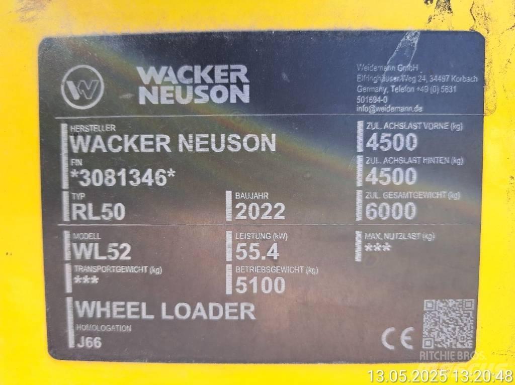 Wacker Neuson WL52 Wheel Loaders
