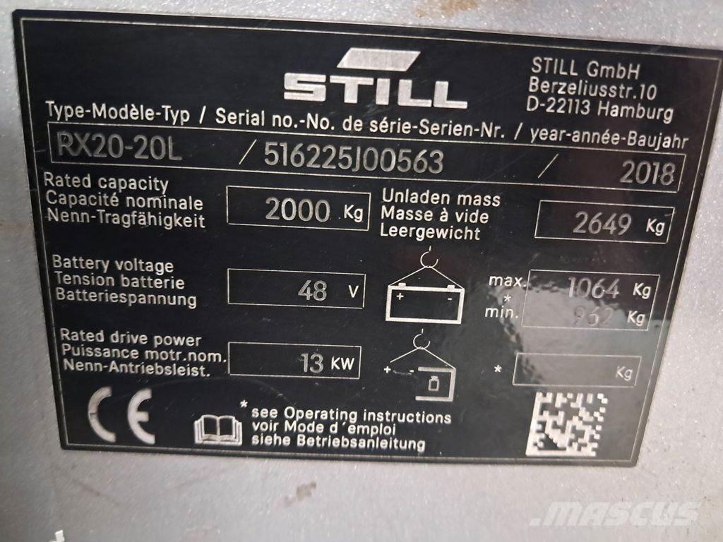 Still RX20-20L Electric Forklifts