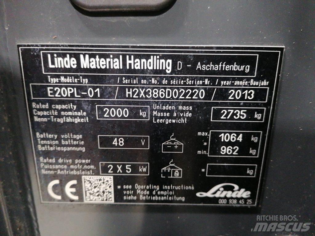 Linde E20PL-01 Electric Forklifts