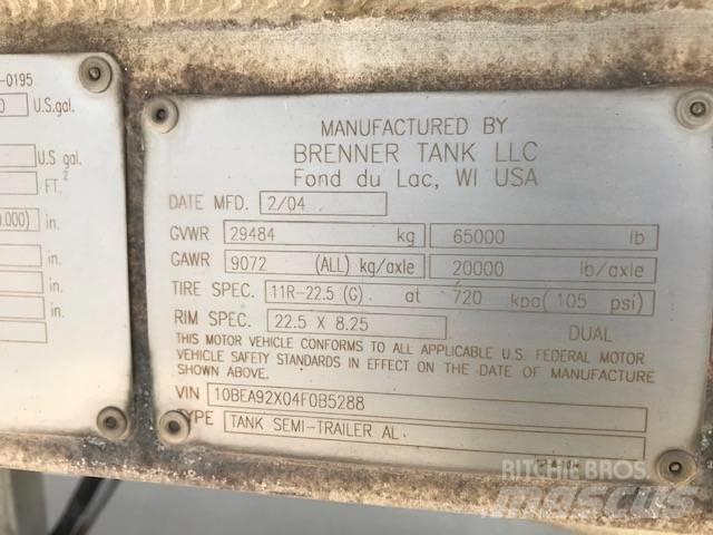 Brenner DOT 406 Tank Trailers