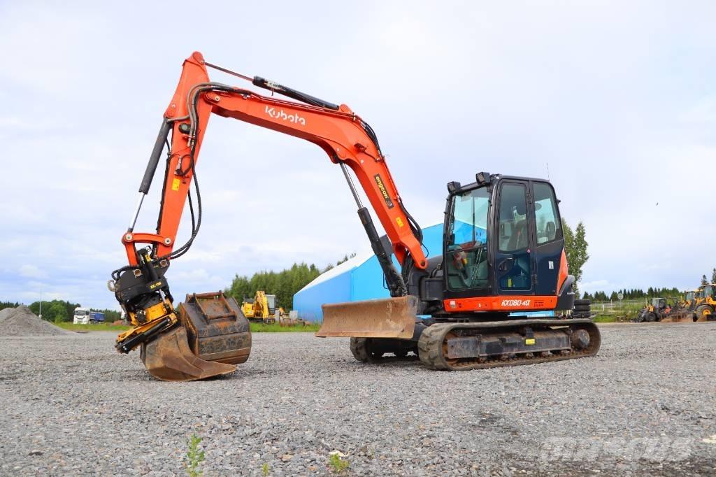Kubota KX080-4a Mini excavators  7t - 12t