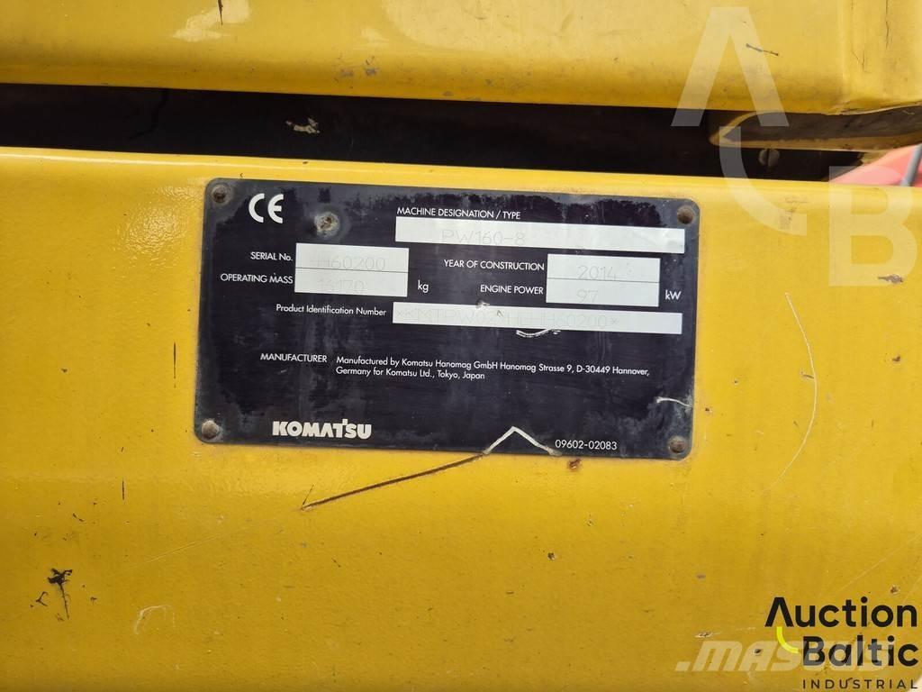Komatsu PW160 Wheeled excavators