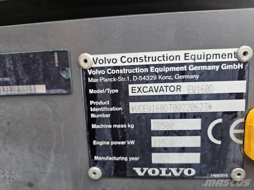 Volvo EW 160 D Wheeled Excavators
