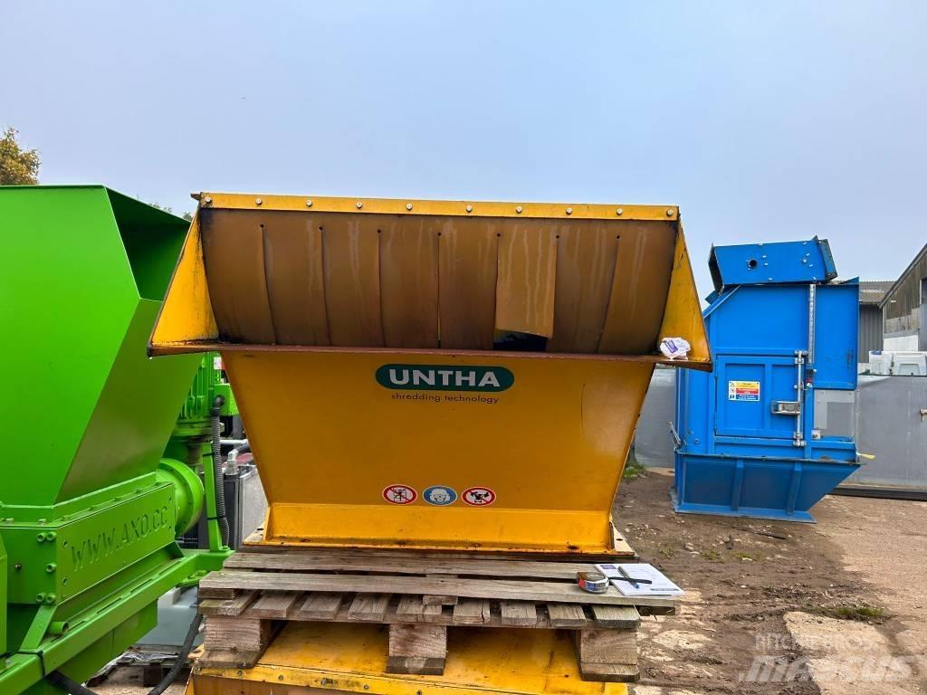 Untha RS50 Feed Hood Waste / Recycling & Quarry Attachments