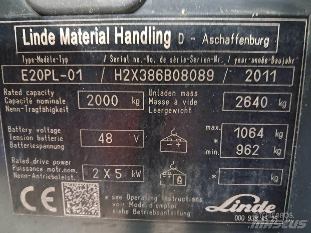 Linde E20PL-01 Electric Forklifts