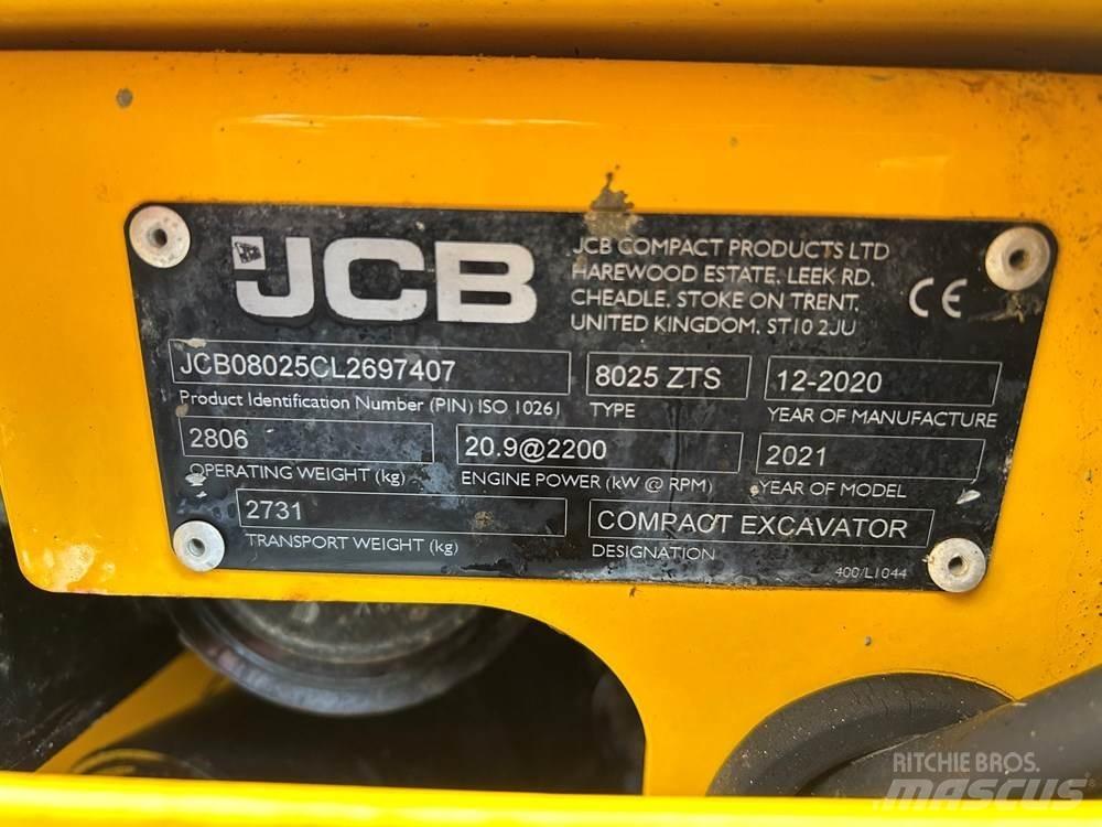 JCB 8025 Mini Excavators <7t (Mini Diggers)