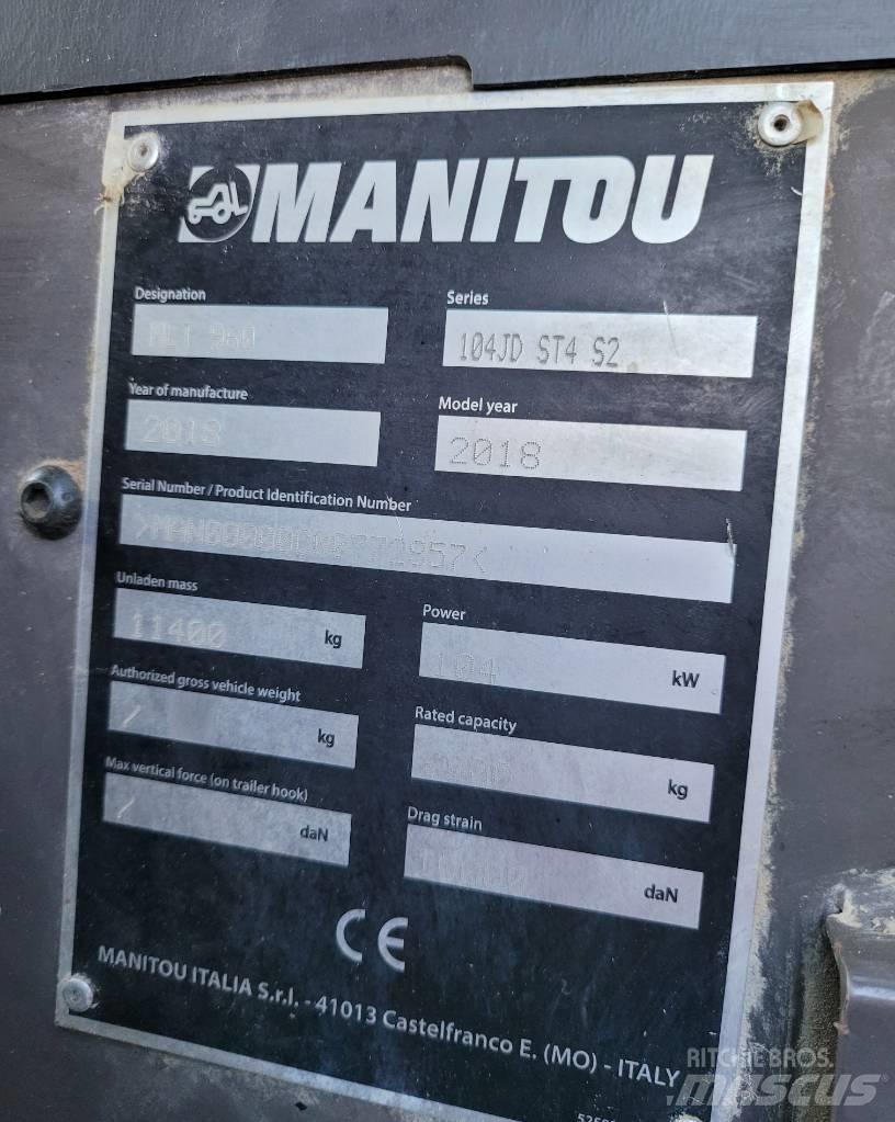 Manitou MLT960 Telescopic Handlers